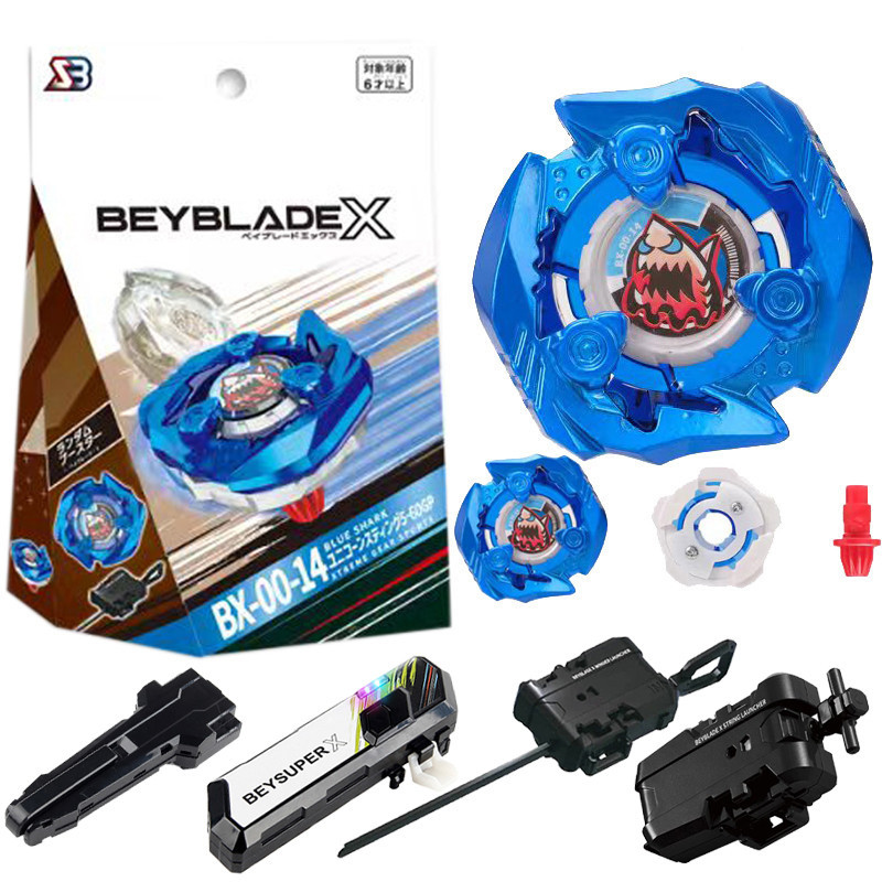 Beyblade X BX00-14 BX-14 Shark Edge Beyblade Xtreme พร้อม Launcher Led Grip ชุดสําหรับ Beyblade Burst ของเล่นเด็กสําหรับเด็กของขวัญวันเกิดเด็ก