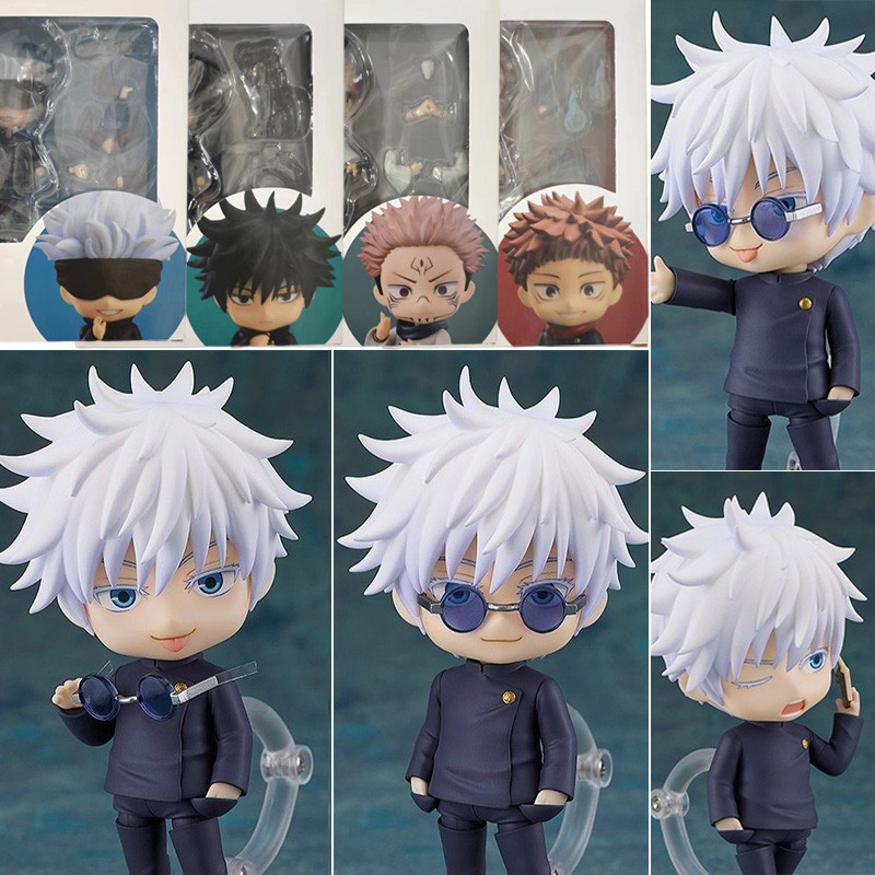 ใหม ่ Nendoroid Jujutsu Kaisen Action Figure #2205 Nendoroid Gojo Satoru 1479 # Yuji Itadori โมเดลสะสมเปลี ่ ยนใบหน ้ า