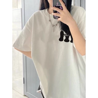🌈พร้อมส่ง🌈เสื้อยืดพิมพ์ลายยอดฮิตสไตล์ญี่ปุ่นและเกาหลี ลายการ์ตูน ใส่สบาย เสื้อเชิ้ตลำลอง oversizeฤดูร้อน