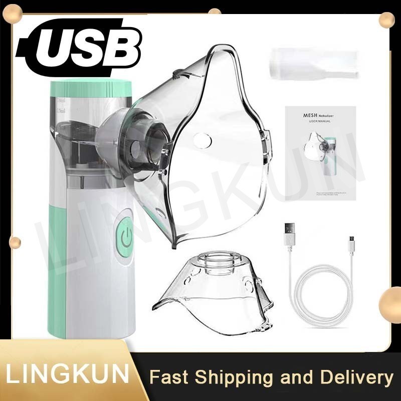 Medical Silent Mesh Nebulizer มือถือ Asthma Inhaler Atomizer เด็ก Health Care Mini แบบพกพา Nebulizer