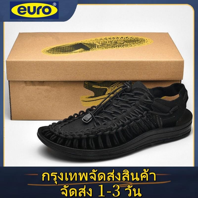 EURO SANDAL รองเท้ารัดส้น หลายสี ผู้ชายและผู้หญิง รองเท้าทอ 35-44
