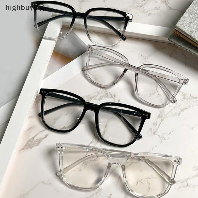 [ซื้อสูง] แฟชั่นแว่นตาป้องกันแสงสีฟ้าชายหญิงขนาดใหญ่สแควร์แว่นตากรอบแว่นตาคอมพิวเตอร์หุ้นใหม่