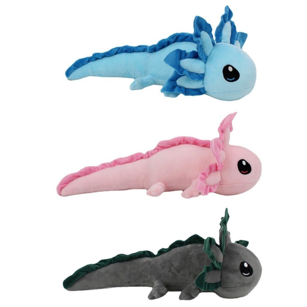 ของเล่นตุ๊กตา Axolotl – ตุ๊กตาสัตว์ซาลาแมนเดอร์เหมือนจริง | 42x22x15ซม. / 75ซม. น่ารัก Axolotl Plush