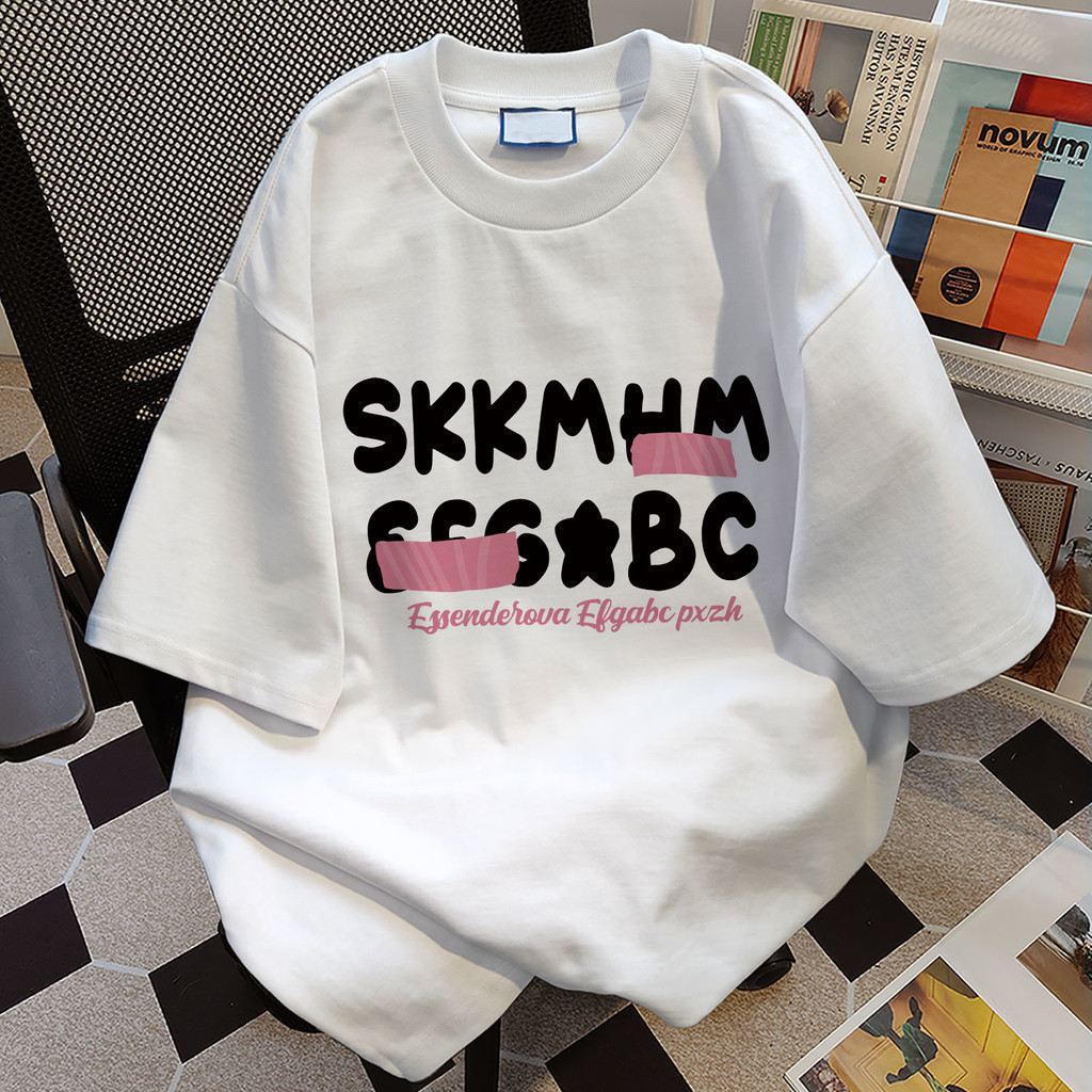 COD (จัดส่งในกรุงเทพฯ) MAO Shop t shirt ลายอักษร เสื้อยืดแขนสั้น oversize แฟชั่นเกาหลี เสื้อคอตตอน เสื้อยืดผู้หญิง