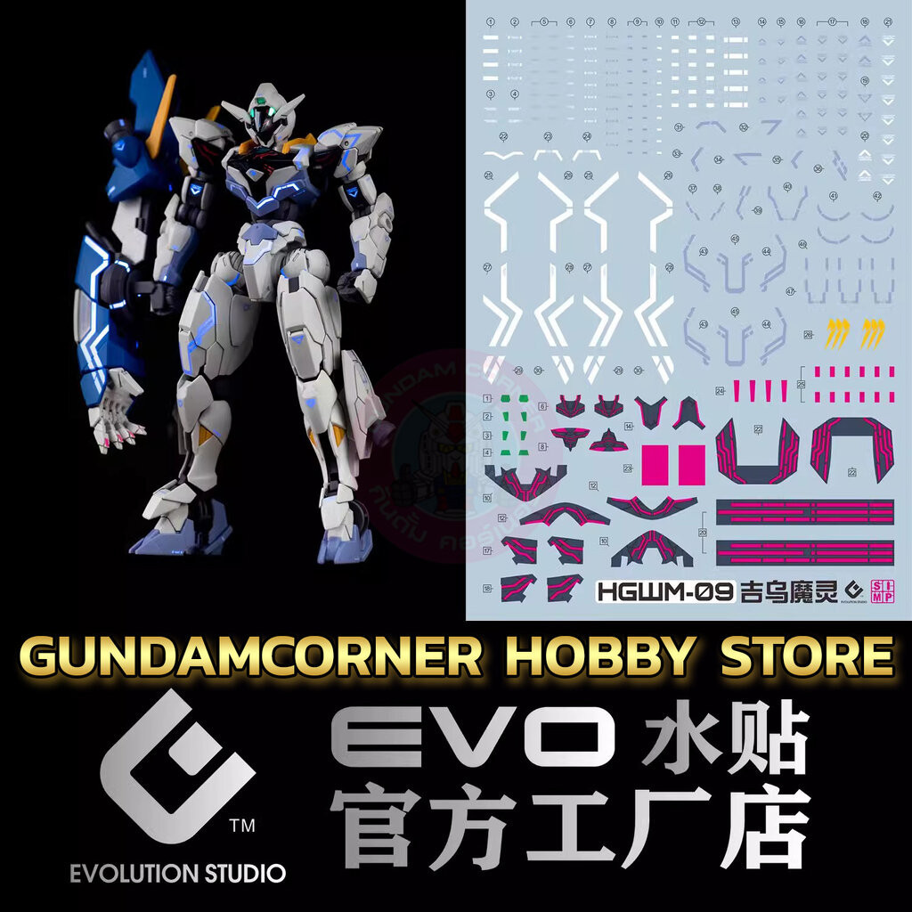 ดีคอลน้ำ EVO® HGWM LFRITH JIU HGWM-09 EVO Water Decal