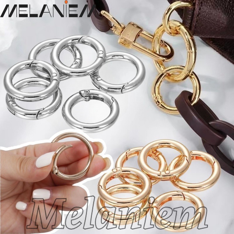 Sfse - 10 ชิ้น/แพ็ครอบ Carabiner พวงกุญแจตะขอ - DIY อุปกรณ์ฮาร์ดแวร์กระเป๋า - หัวเข็มขัดโซ่สุนัข - ถอดออกได้ อเนกประสงค์ - โลหะ O แหวนสปริง Clasps