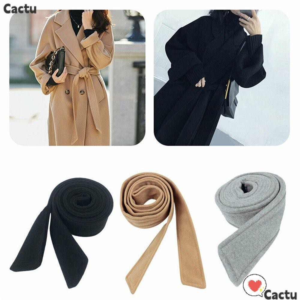 Cactu เข็มขัดเสื้อกันหนาว คลาสสิก วินเทจ โอเวอร์โค้ท คาดเอว