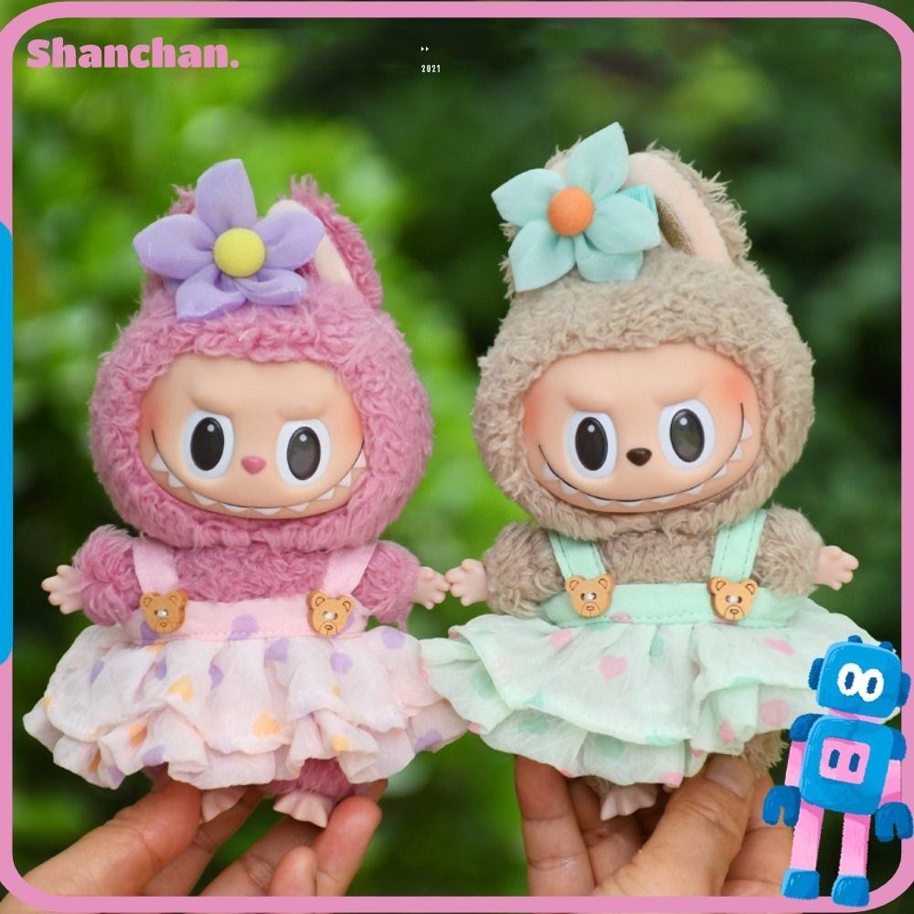 เสื้อผ้าตุ๊กตา SHANCHAN Labubu, Labubu Time To Chill Filled Handmade Doll Accessories,|Cotton Doll Cos Gift เสื้อผ้าตุ๊กตาทํามือสําหรับตุ๊กตาลาบู 17 ซม.