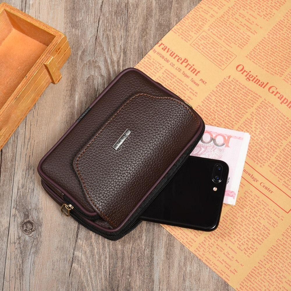 Mainaushui กระเป๋าคาดเอวผู้ชาย, Travel Sport Bum Belt Pack, กระเป๋าคาดเอวกันน้ําหนัง PU ใส่สบาย