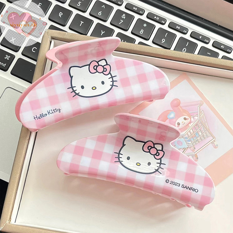 Siyuyan Kawaii Hello Kitty ผม Claw การ์ตูนอะนิเมะ Hairpin คลิปฉลามน่ารักคลิปผมอะคริลิคสําหรับสาว Headwear อุปกรณ์เสริมผม TH