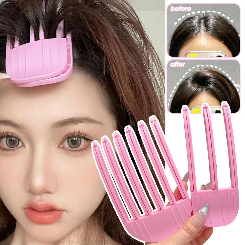 1/2ชิ้น 3/6ฟันหวีหัวหยาบสูง-ธรรมชาติไร้ร่องรอยปุยรากผมหนีบ-ขี้เกียจผมจัดแต่งทรงผมคลิป