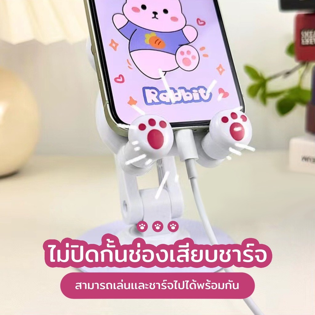 ที่วางโทรศัพท์มือถือ ดีไซน์การ์ตูน มีหลายแบบให้เลือก ฐานโลหะมั่นคง สามารถหมุนได้ 360 องศา - รูปที่ 2