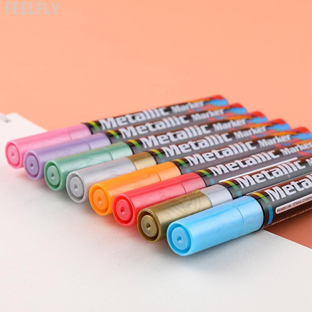 Feelfly รถ Tyre Paint Marker ซ่อมรอยขีดข่วนปากกา Auto Touch Up ปากกาสียางยางยางเติม Remover รถ Clear