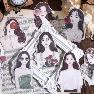 Journal Go 10pcsแฟชั่นสาวชุดสติกเกอร์สําหรับแล็ปท็อปกีตาร์กร…