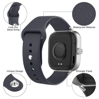 สายซิลิโคนสําหรับ Xiaomi Mi Band 8 Pro/9 Pro เปลี่ยนผู้หญิงผู้ชายกีฬานาฬิกาสมาร์ทสร้อยข้อมือนาฬิกาสําหรับ Redmi นาฬิกา 4/5