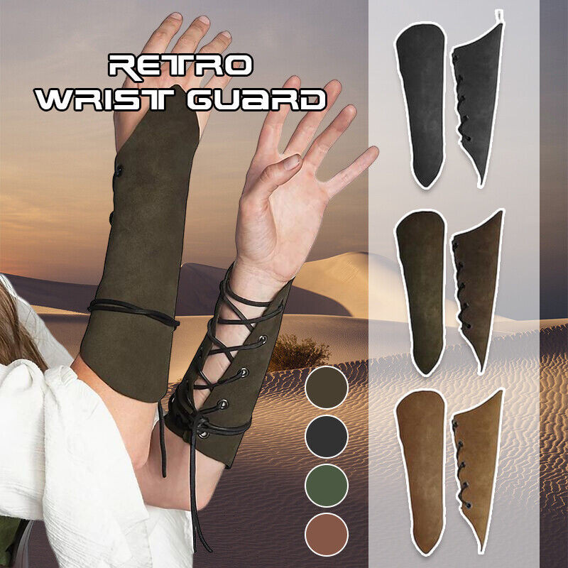 แขนยุคกลางยามหัวเข็มขัด Bracers Knight Armband Retro สายรัดข้อมือคอสเพลย์ NDP1