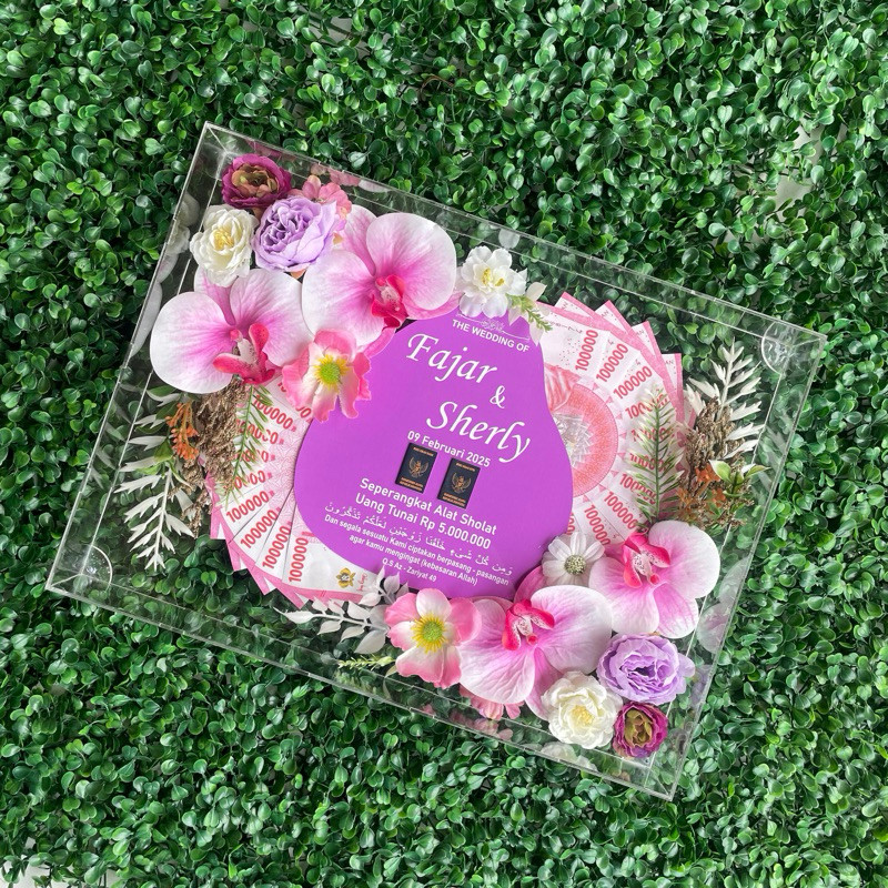 {1-2 วัน ANNIVERSARY} 40x30 STANDARD WEDDING DOWARD SET WEDDING DECORATIONS FRAME IN CENTRAL JAVA