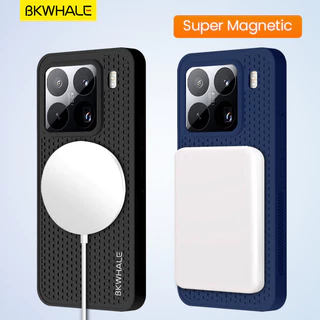 BKWHALE Coolingเคสโทรศัพท์แม่เหล็กสําหรับXiaomi 17 15 14 13 13T Poco F8 Pro F7 Ultra F6 Pro F5 Pro X8 Pro Max Redmi K60 K70 Ultra K80 K90 Pro Max Anti Fallปกหลังปลอกนุ่ม