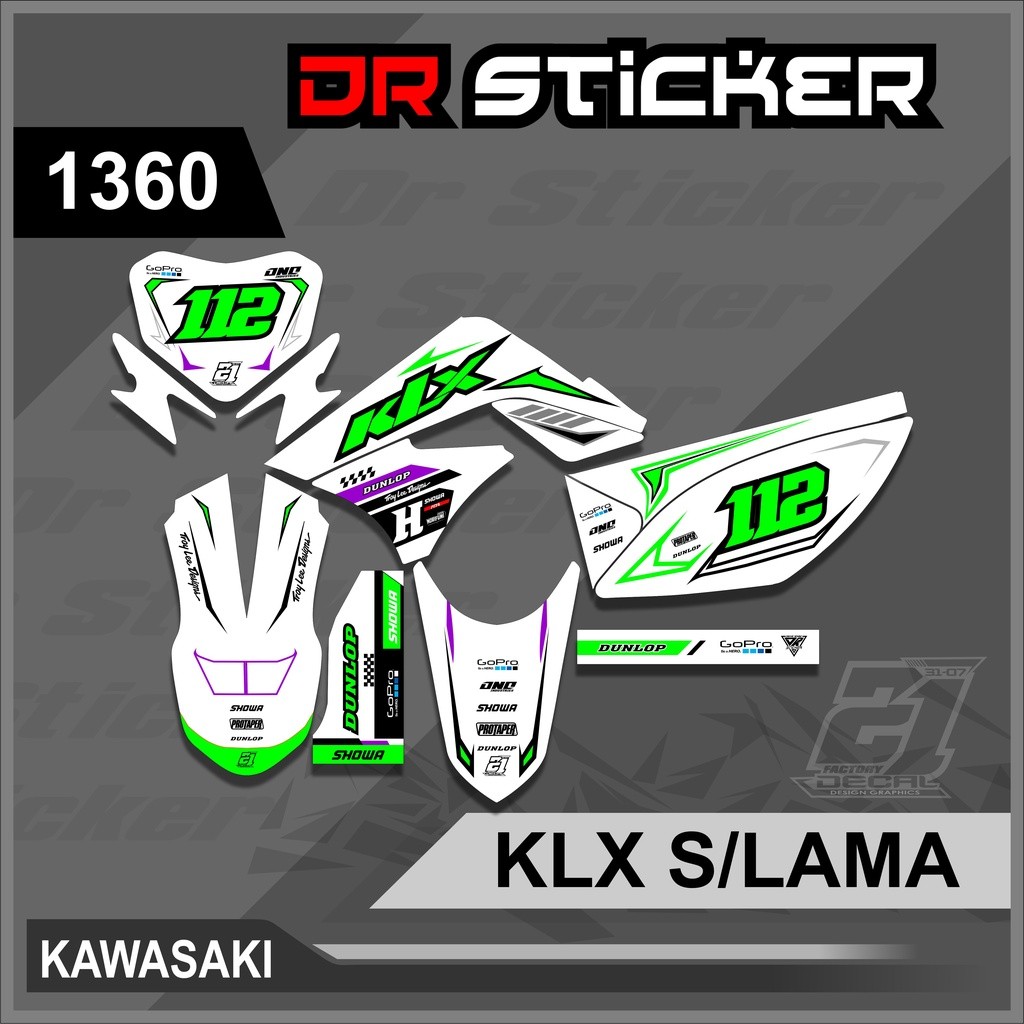 รูปลอกแบบกําหนดเอง KLX S Lama 150 สติ๊กเกอร์ Skotlet KLX S 150 ออกแบบ