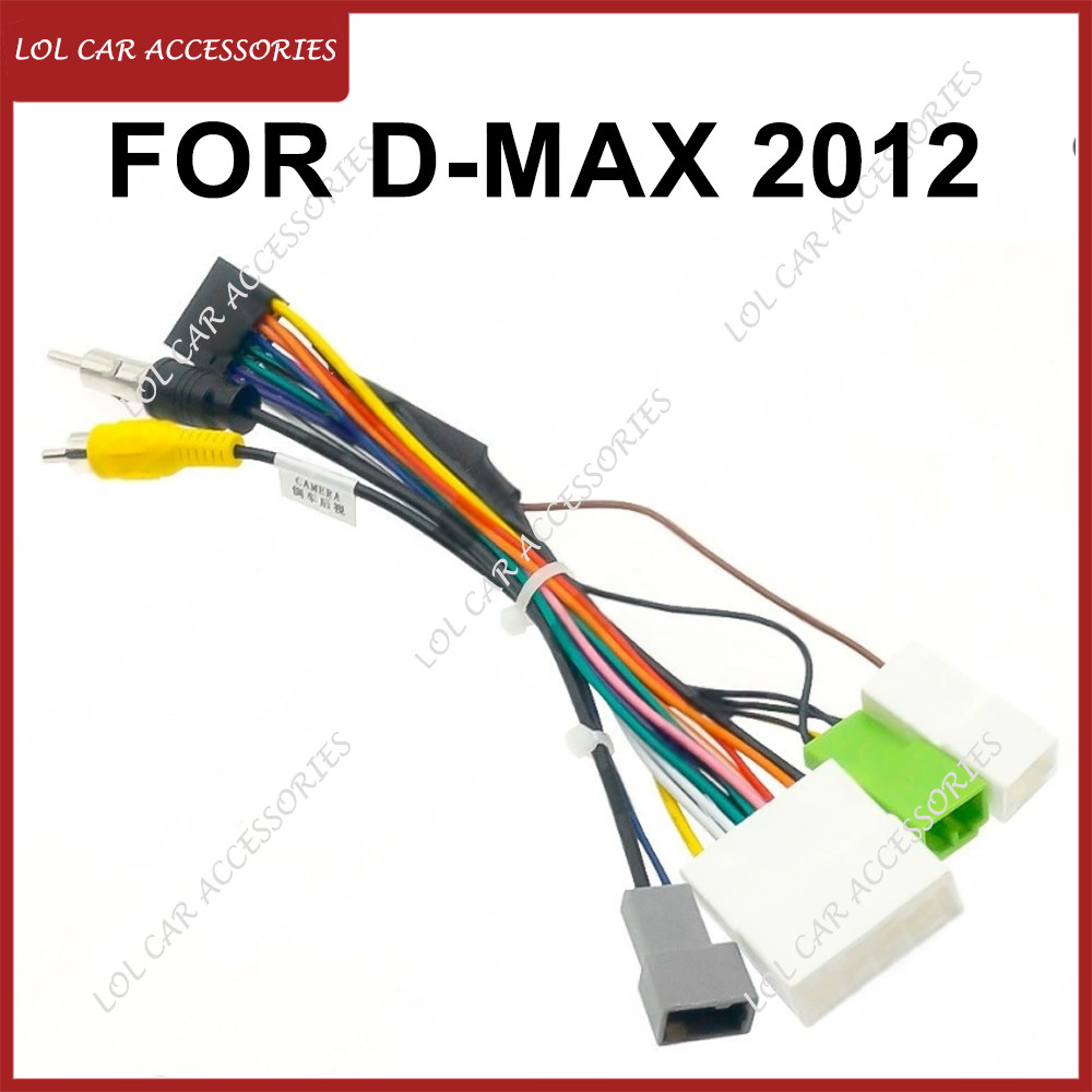 รถวิทยุ GPS MP5 Player Android สายไฟสําหรับ Isuzu D-MAX 2012 แผงกรอบสายไฟ