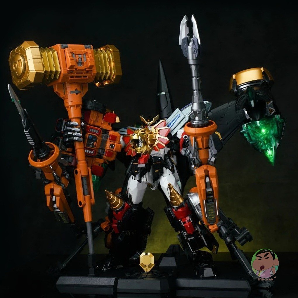 Mark Model GAOGAIGAR Big Hammer + Double Ring Airplane + Mechanical Arm Complete Model