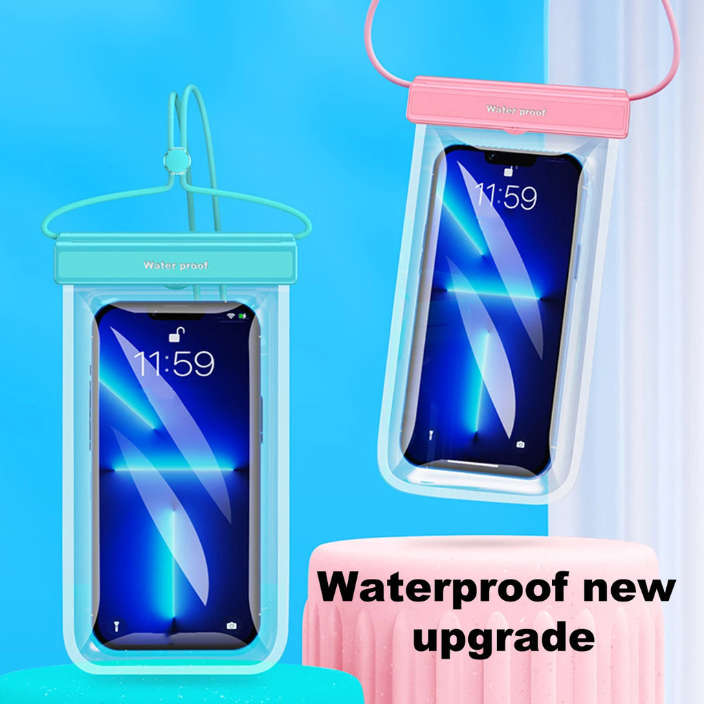 เคสโทรศัพท์กันน้ําดริฟท์ดําน้ําว่ายน้ํากระเป๋ากันน้ําสําหรับ6นิ้วมือถือปกกระเป๋ากระเป๋ากรณีใต้น้ําแห้งกระเป๋ากรณีปก - รูปที่ 4