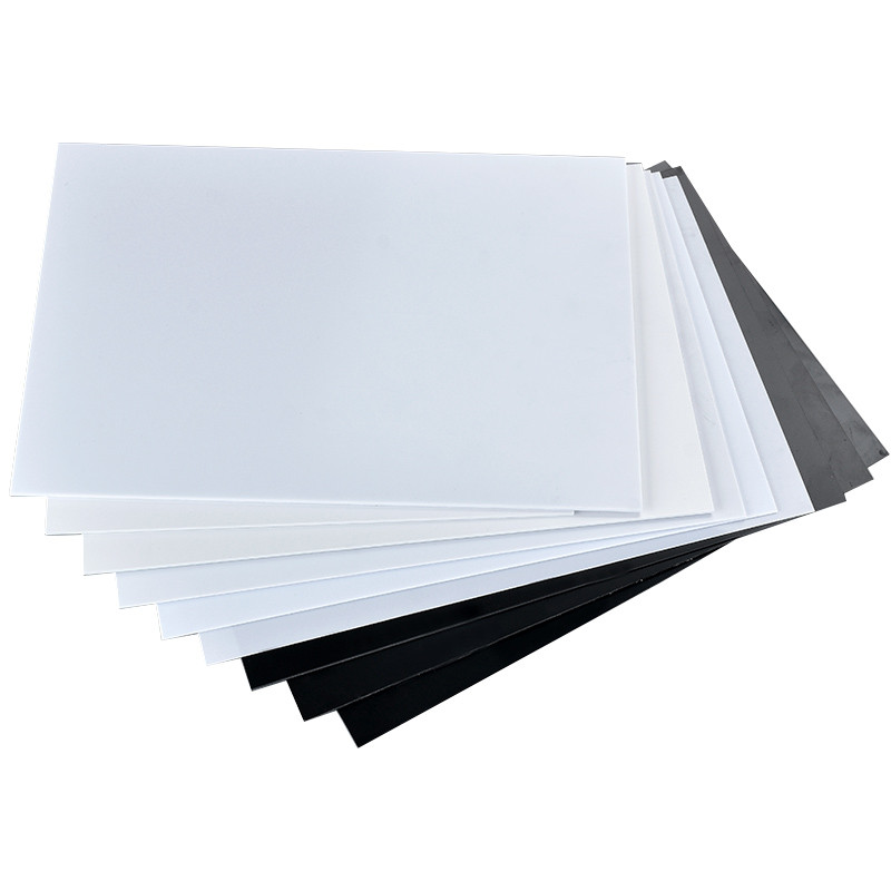 1PC ABS Plastic Panel Sheet - Versatile Black/White Colors, 0.3mm to 12mm Thickness, Perfect for DIY Models