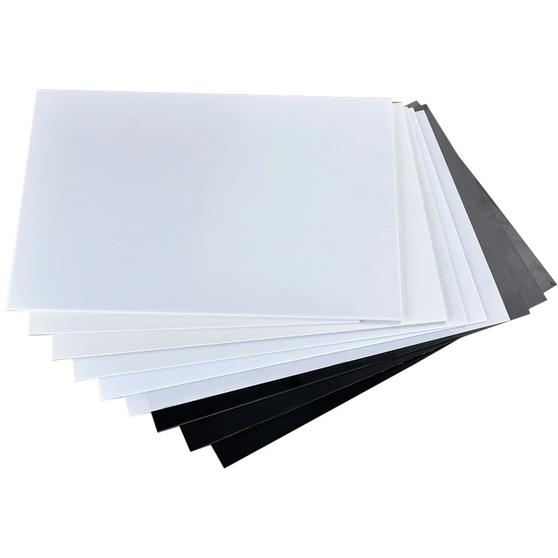 1PC ABS Plastic Panel Sheet - Versatile Black/White Colors, 0.3mm to 12mm Thickness, Perfect for DIY Models