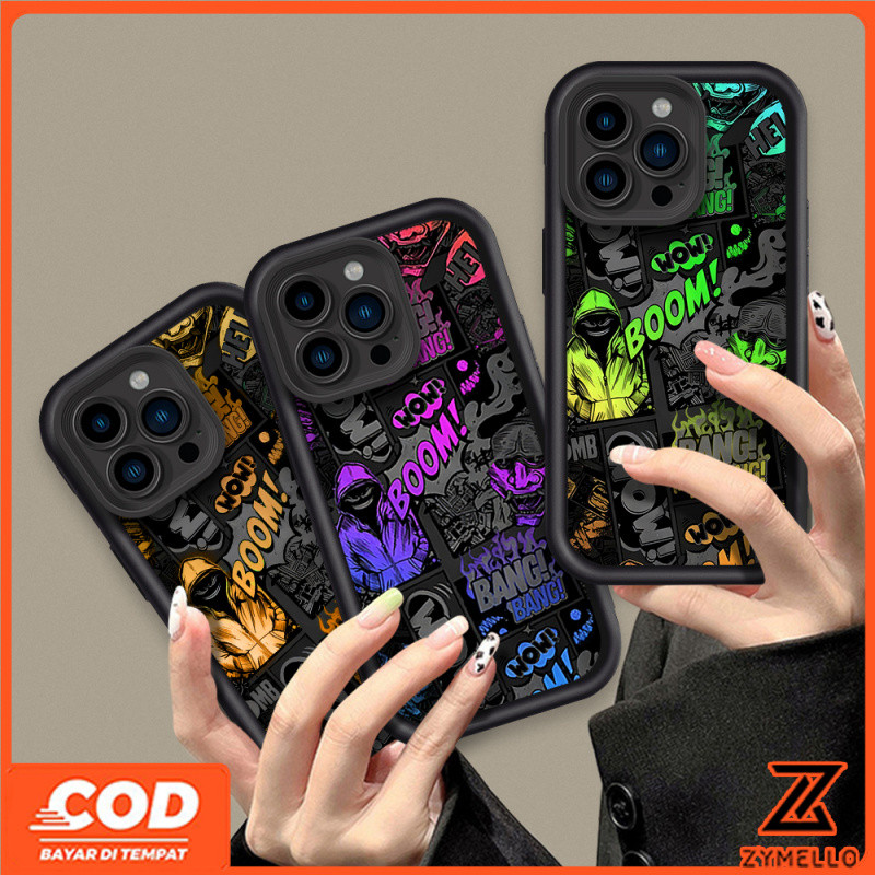 Case สำหรับ Honor X8C x9C X6 x6a x6b X9 X7A X8 X8A X8B x9b แฟชั่นกราฟฟิตีบูมการ์ตูนกันกระแทก TPU โทร