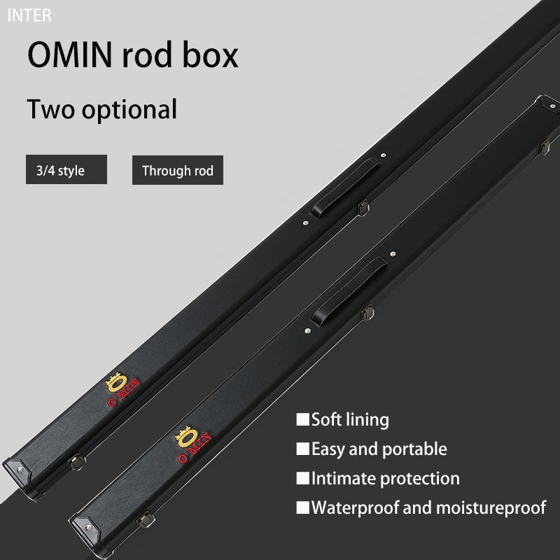 OMIN Snooker Cue กล่องเคล็ดลับขนาดเล็ก Pool Cue Pool Cue Box 3/4, Through Bar Box (12.7m) ช่องเสียบค