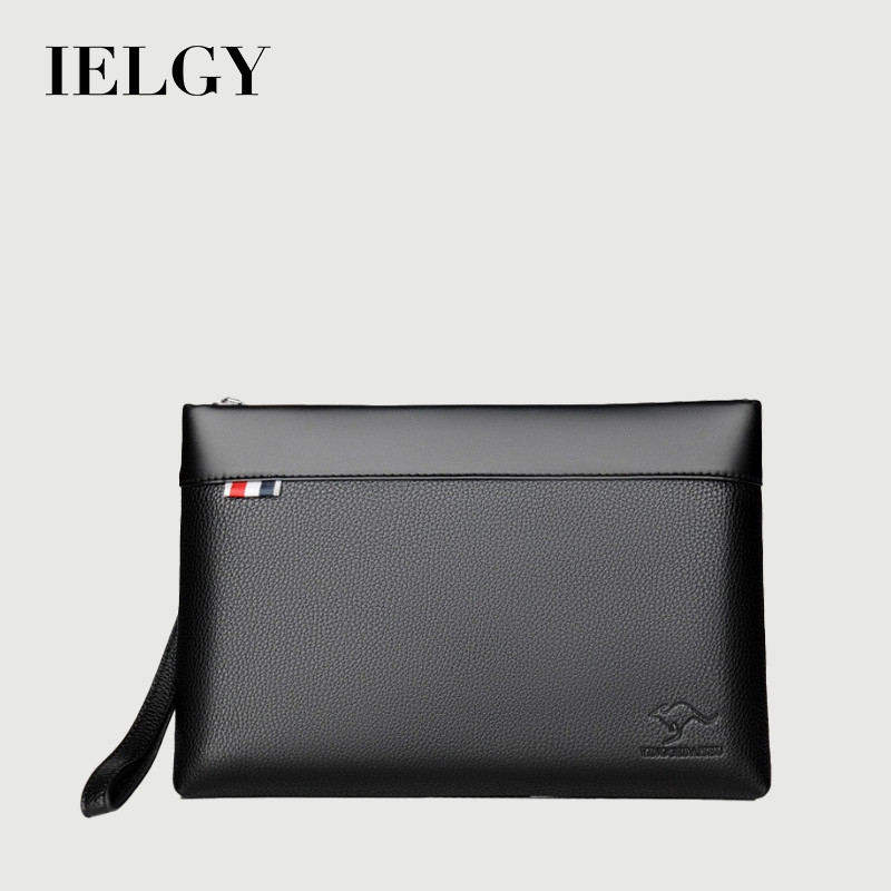 IELGY กระเป๋าคลัทช์ ปู่ ผู้ชายแฟชั่นลําลองความจุขนาดใหญ่กระเป๋าถือผู้ชาย