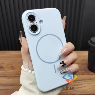 ใหม่ซิลิโคน micropyle นีออนสีเขียว Slim เคสซิลิโคนสําหรับ iPhone 16 Pro Max 15/14/13/12 Pro Max 14/15/16Plus ฝาครอบกันกระแทกแม่เหล็กพร้อมการป้องกันทหาร