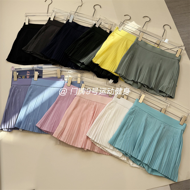 YOGATRUTHSports กระโปรงกระเป๋าด้านในพร้อมซับ Cool Feeliing กระโปรงจีบฟิตเนสเต้นรํา - รูปที่ 3