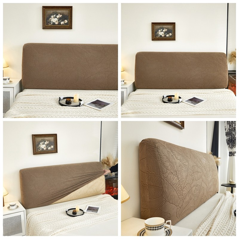 ผ้าคลุมหัวเตียง jacquard ปกสีทึบออกจาก ผ้าแจ็คการ์ด กํามะหยี่นุ่มกันฝุ่นความสะดวกสบายเตียงปกปลอกหัวเตียงกลับป้องกันหัวเตียงป้องกัน 5ฟุต 6ฟุต ราคา ถูกที่สุด ดีลบีเคเค แกลเลอรีภาพที่ 4