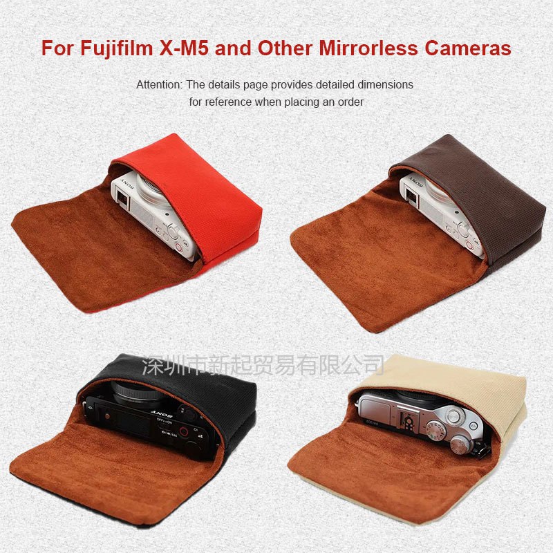 กระเป๋ากล้องสําหรับ Fuji X-M5 XM5 สําหรับ Sony ZV1 RX100 II III IV V VI RX1R RX1 RX10 WX500 WX35 สําหรับ Panasonic LX3 / LX5 / LX7 / LX10 / ZS50 / TZ99 /ZS