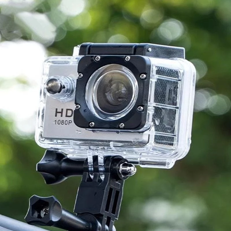 กล้องบันทึกหมวกกันน็อคมอเตอร์ไซค์ 4K HD กันสั่น กล้องกีฬา 360 องศา กล้องติดศีรษะ thumbnail 4