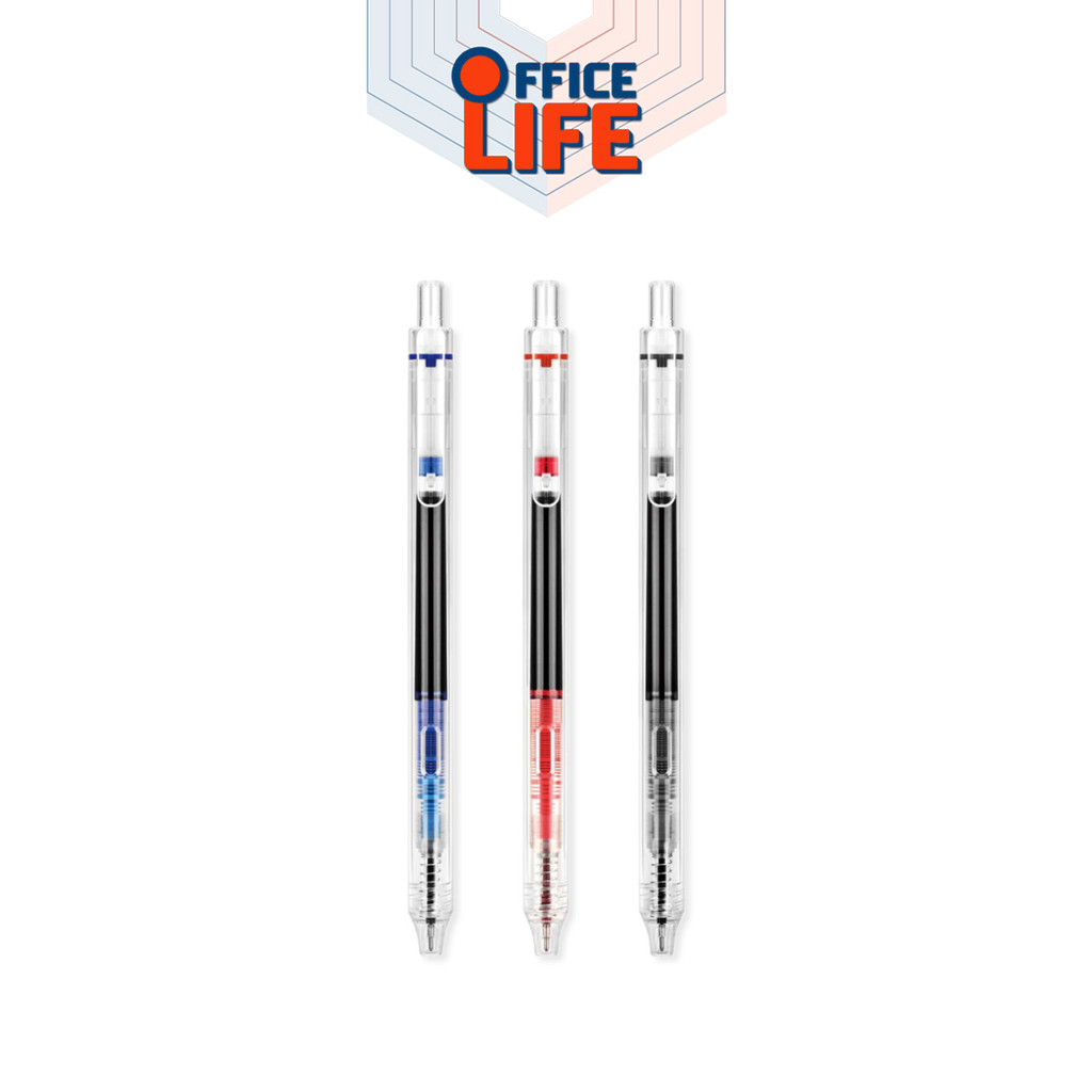 ปากกาเจล Writech รุ่น W-927 ปากกา หมึกน้ำเงิน หมึกแดง หมึกดำ เขียนลื่น เส้นคมชัด ( 1 ด้าม)