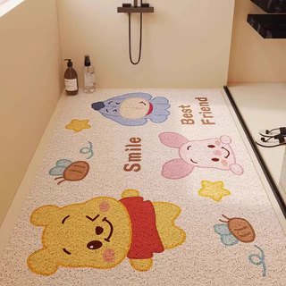 พรม พรมปูพื้น แผ่นรองกันลื่นในห้องน้ำ 60x90cm PVC กันลื่น ดูดซับน้ําได้ดี 3D ลายการ์ตูน
