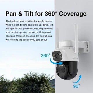 VSTARCAM CB622DR BG622DR SIM 4G / WIFI 3MP 1296p กล้องวงจรปิดใส่ซิม (2 เลนส์กล้อง) แผงโซล่าเซลล์