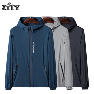 ZITY แจ็คเก็ตกันแดดคลุมด้วยผ้า ทนต่อรังสียูวี เสื้อกันแดดสำห…