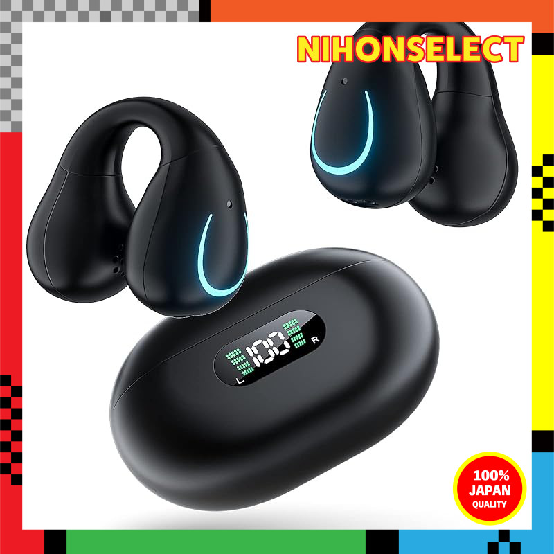Innovative Open-Ear Bluetooth Earphones with Ear-Cuff Design and Rapid Charging