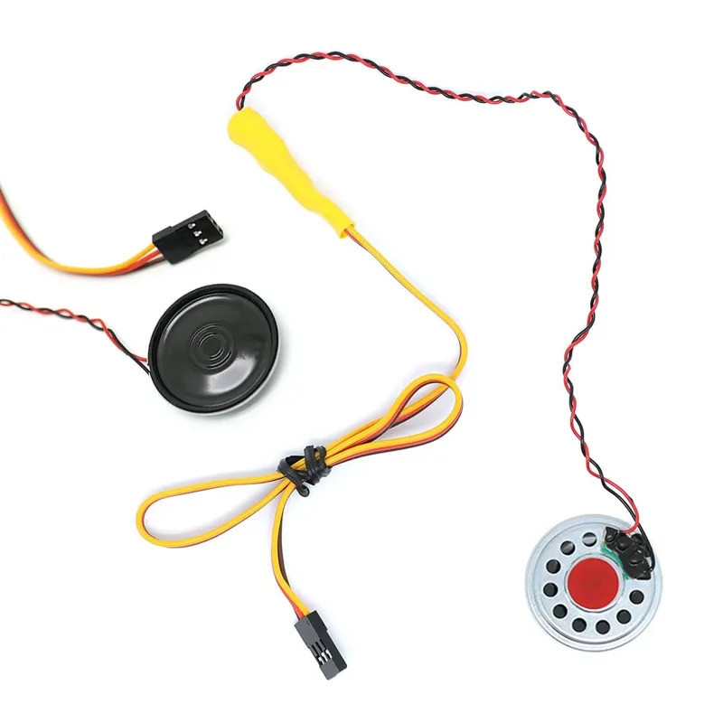 RC รถแตรเสียงจําลองลําโพงเสียงกลุ่มสําหรับ 1/10 1/8 RC รถ Axial SCX10 Trxs TRX4 D90 YIKONG อะไหล่อัพ