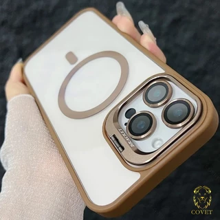 EIRVEXEL เคสโทรศัพท์มือถือ แบบใส กันกระแทก ปิดด้านหลัง ป้องกันเลนส์กล้อง หรูหรา สําหรับ iPhone 16 15 14 13 12 11 Pro Max Plus
