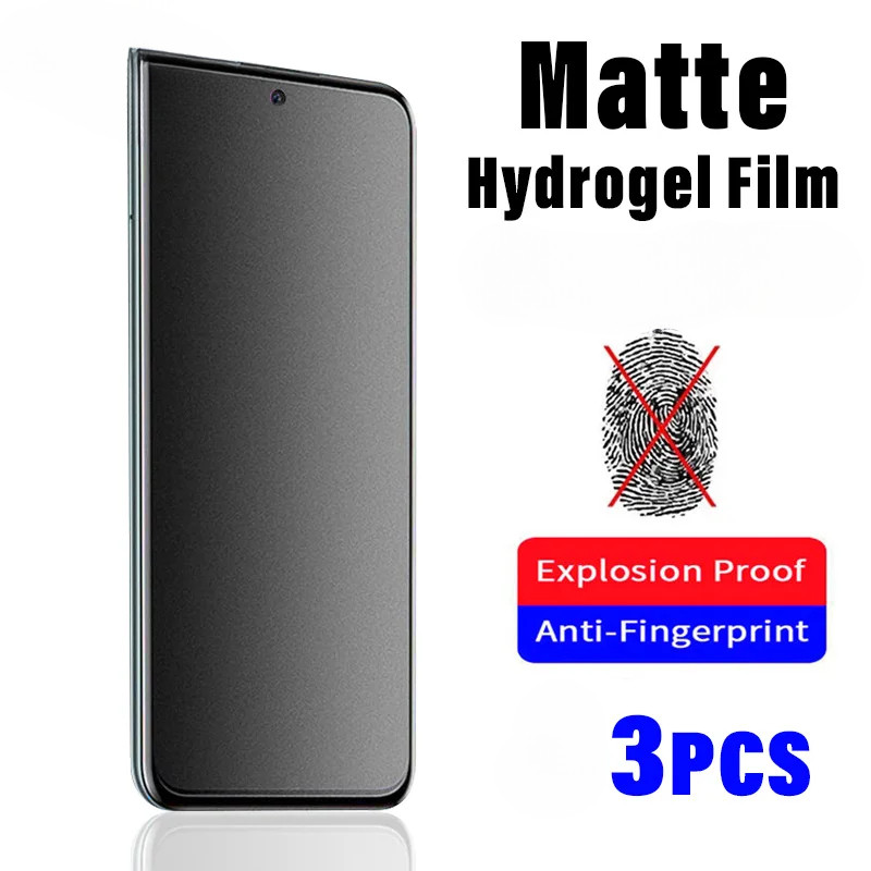 3pcs Frosted Hydrogel ฟิล์มสําหรับ Realme 8i 8s 8 7i 7 6i 6s 6 5i 5s 5 3i 3 2 Pro Global Asia อินเดี