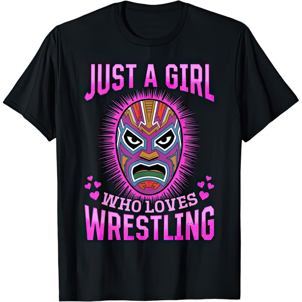 Just A Who Loves Wrestling Lucha Mask T Shirt