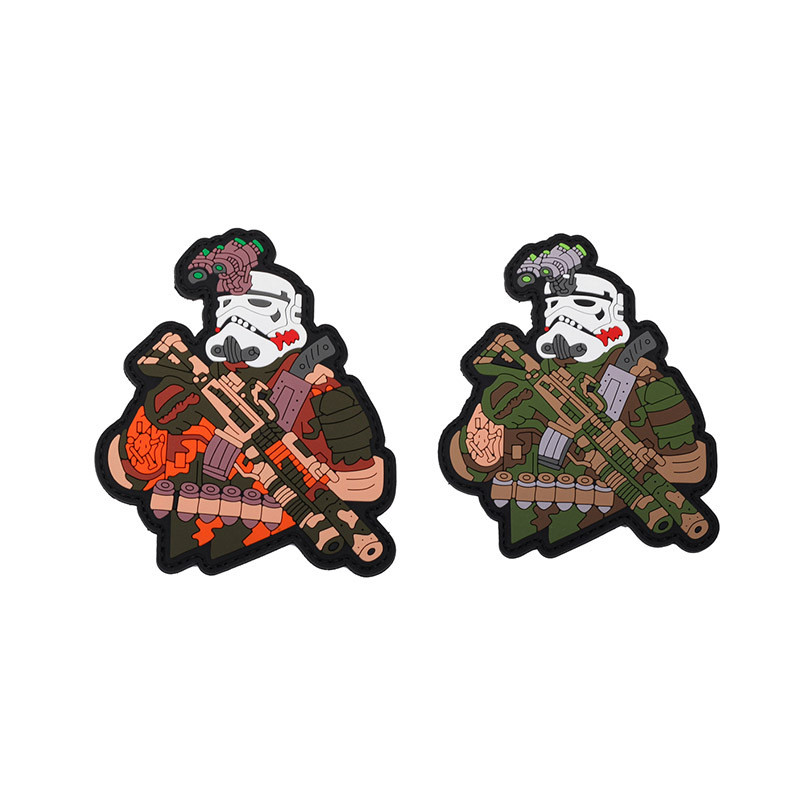 [แพทช์ Velcro ที่กําหนดเอง]HK Star Wars Empire Soldier Warlock Air Seal PVC Night Vision Device3D Ve