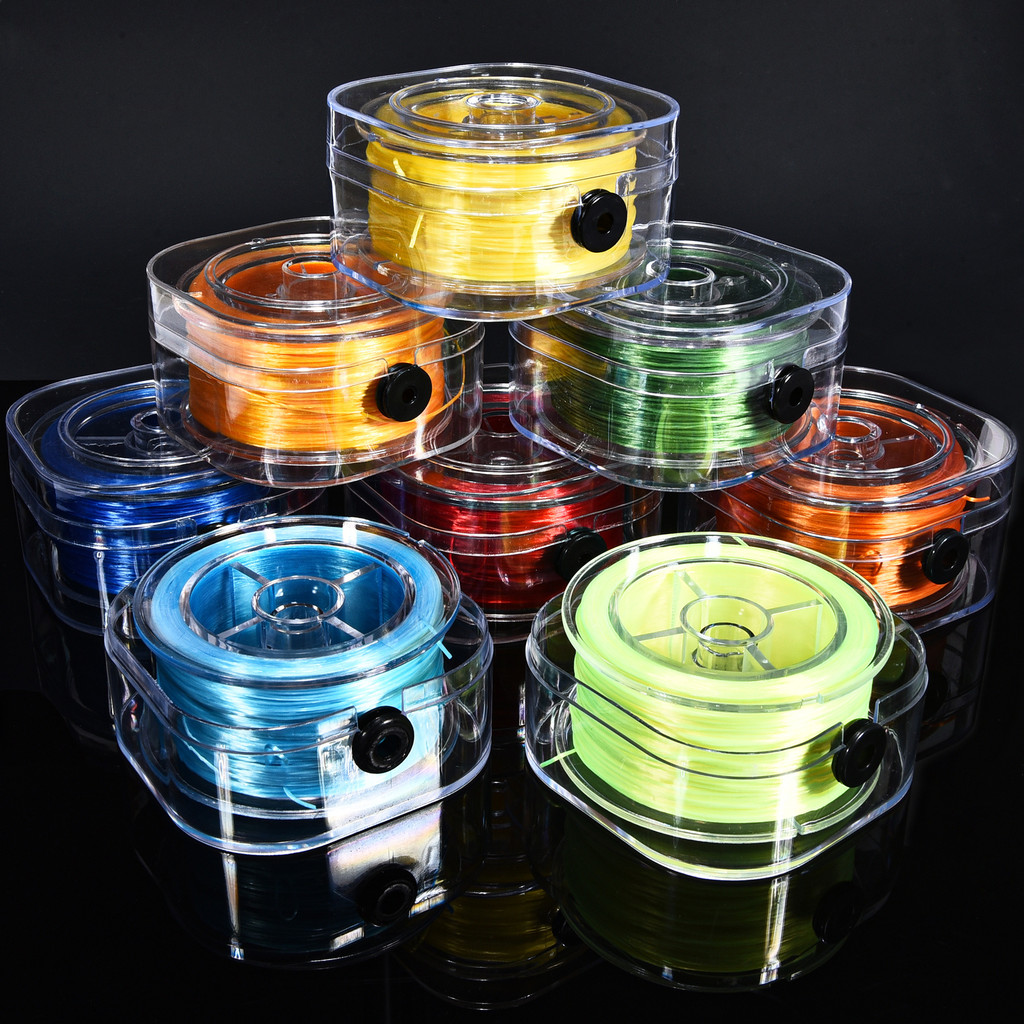 0.8 มม. 90 ม./1 กล่อง สายลูกปัดยืดหยุ่นสีสันสดใสพร้อมกล่องอะคริลิค ทําเอง สร้อยข้อมืออุปกรณ์เสริมสร้อยคอ