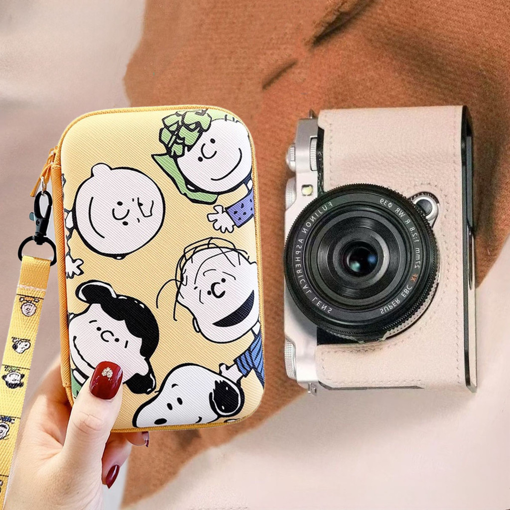 Snoopy สําหรับกระเป๋าเก็บกล้อง CCD ขนาด 10x16.2 ซม.น่ารักการ์ตูนกันน้ํา Anti drop กระเป๋ากระเป๋ากล้อง