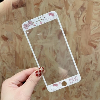 3dการ์ตูนfull Coverageกระจกนิรภัยป้องกันหน้าจอสําหรับIphone 7 8 plus 4 4s 5 5s se 6 6s se2 se3