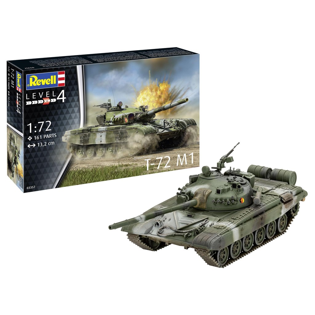 Germany Level 1/72 Soviet T-72 M1 Model Kit 03357 (Tank)